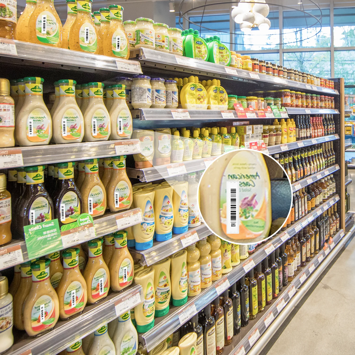 EAS AM soft labels for supermarket anti-theft 58kHz DR label Sticker 1,080pcs for retail store anti theft shop loss prevention