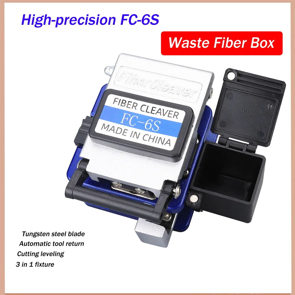 

FTTH Fiber Cutting Tool FC-6S Optical Fiber Cleaver Cable Cutting Knife Fiber Cleaver With Waste Fiber Box