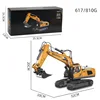 Hot BC1035 1/24 Alloy Remote Control Excavator Mini RC Excavator Model 11 Channel Excavator For Children RC Trucks Toys Gift 6