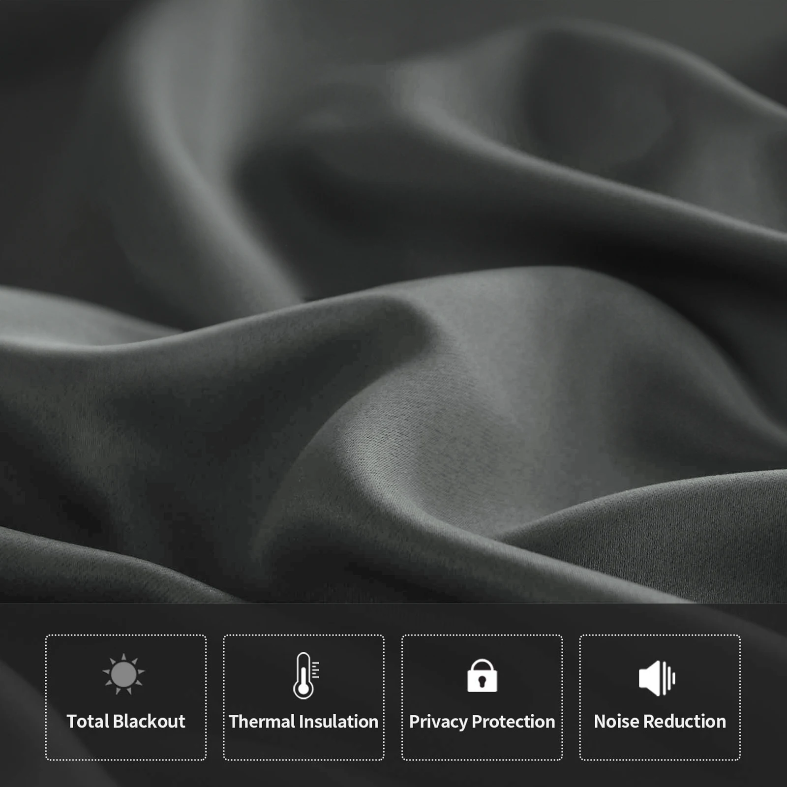 Blackout Thermal Insulated Curtains for Window Decoration - Light Reducing Drapes for Living Room, Bedroom, and Office