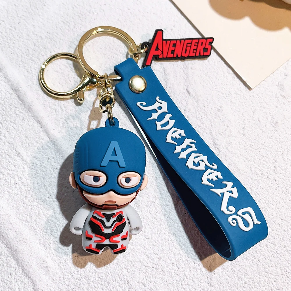 Captain America Neoprene Bottle Holder Keychain