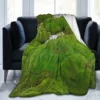 World Of Moss Blanket, Facecloth Blanket Popular Gift Birthday Gift Blanket Multi Size 1