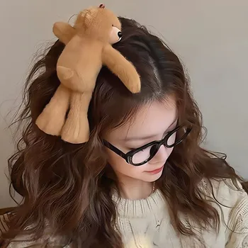 Fermaglio per capelli a forma di orsetto alla moda, fascia per capelli a forma di orsetto, forcina a forma di orsetto per donne e ragazze