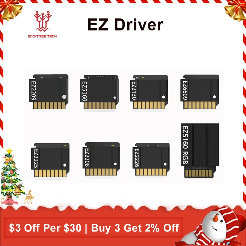 Bigtreetech ez Driver Ez2209 Ez5160 Pro Ez5160 Rgb Plug-in Stepper Motor Driver vs Tmc2209 Tmc5160 For Skr 3d Printer Parts
