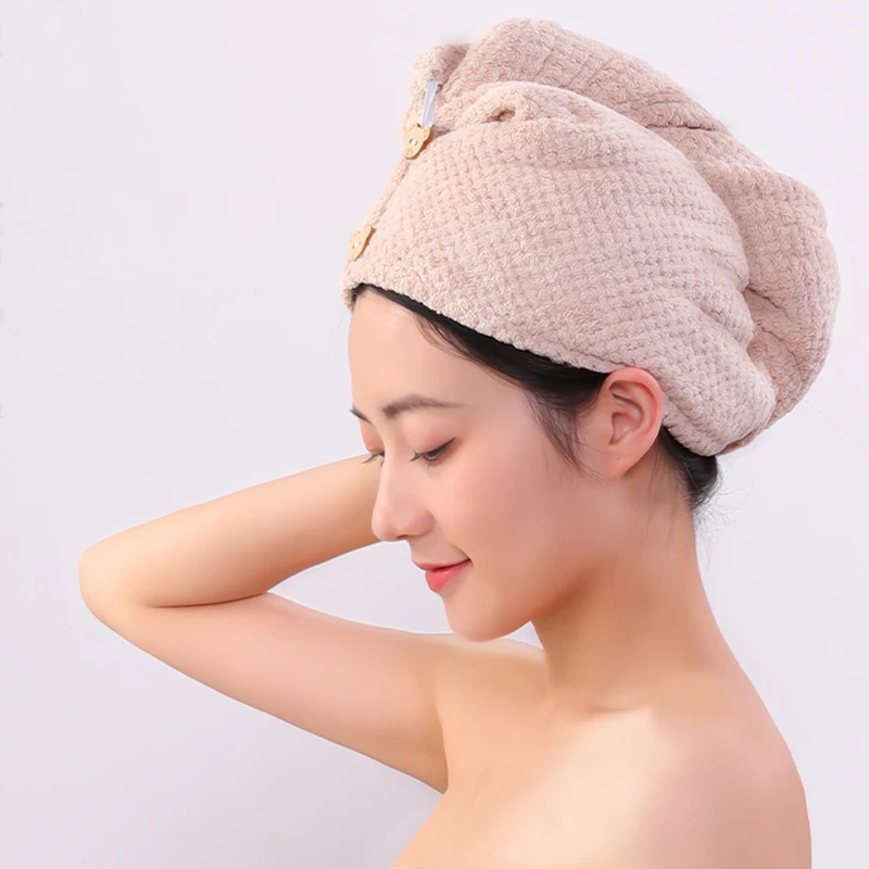 Women's Dry Hair Cap and Towel