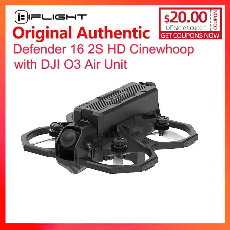 Iflight Defender 16 2S Hd Cinewhoop Drone Bnf Con O3 Air Unit Per Parti Fpv