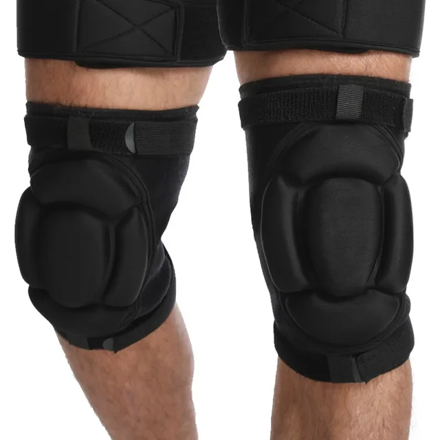 1 Pair Ski Snowboard Elbow&Knee Pads with Straps Cycling Knee Support Protector Dancing Knee Sleeves Basketball Elbow Knee Brace 2