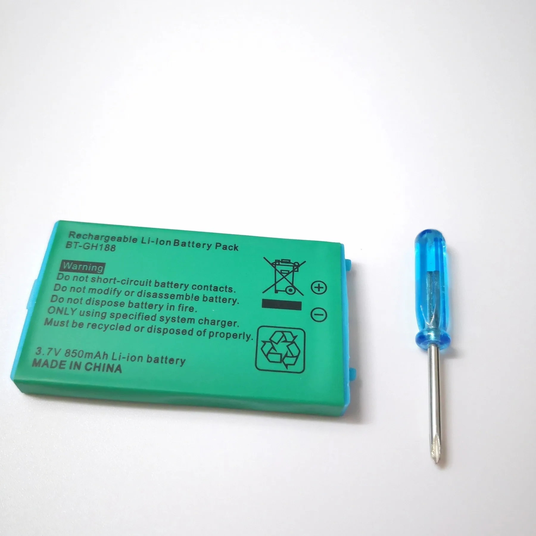 3.7v rechargeable 850mAh lithium battery Nintendo GBASP GameBoy Advance GBA SP lithium ion battery game console battery replacement battery