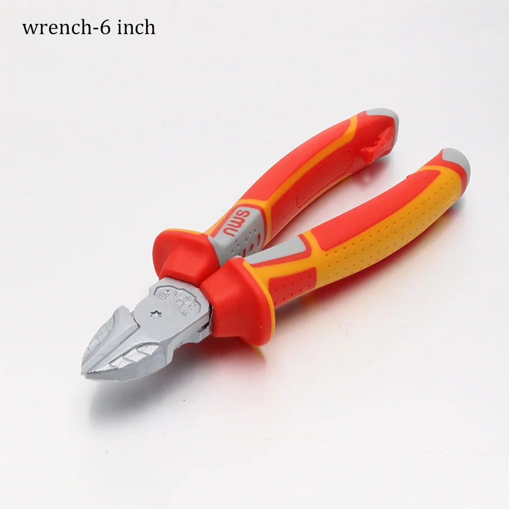 German Industrial Grade Wire Pliers Sharp Nose Pliers Diagonal Nose 6/7/8 Inch For Electricians Hand Tool