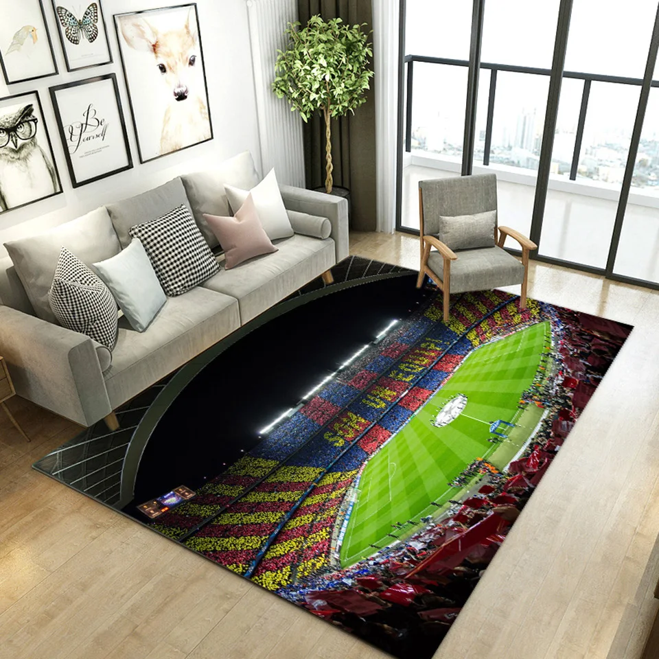

Football Carpet 3D Print Soccer Sports Bedroom Mats And Rugs Large Modern Home Decorations For Children's Room Play Floor Mat