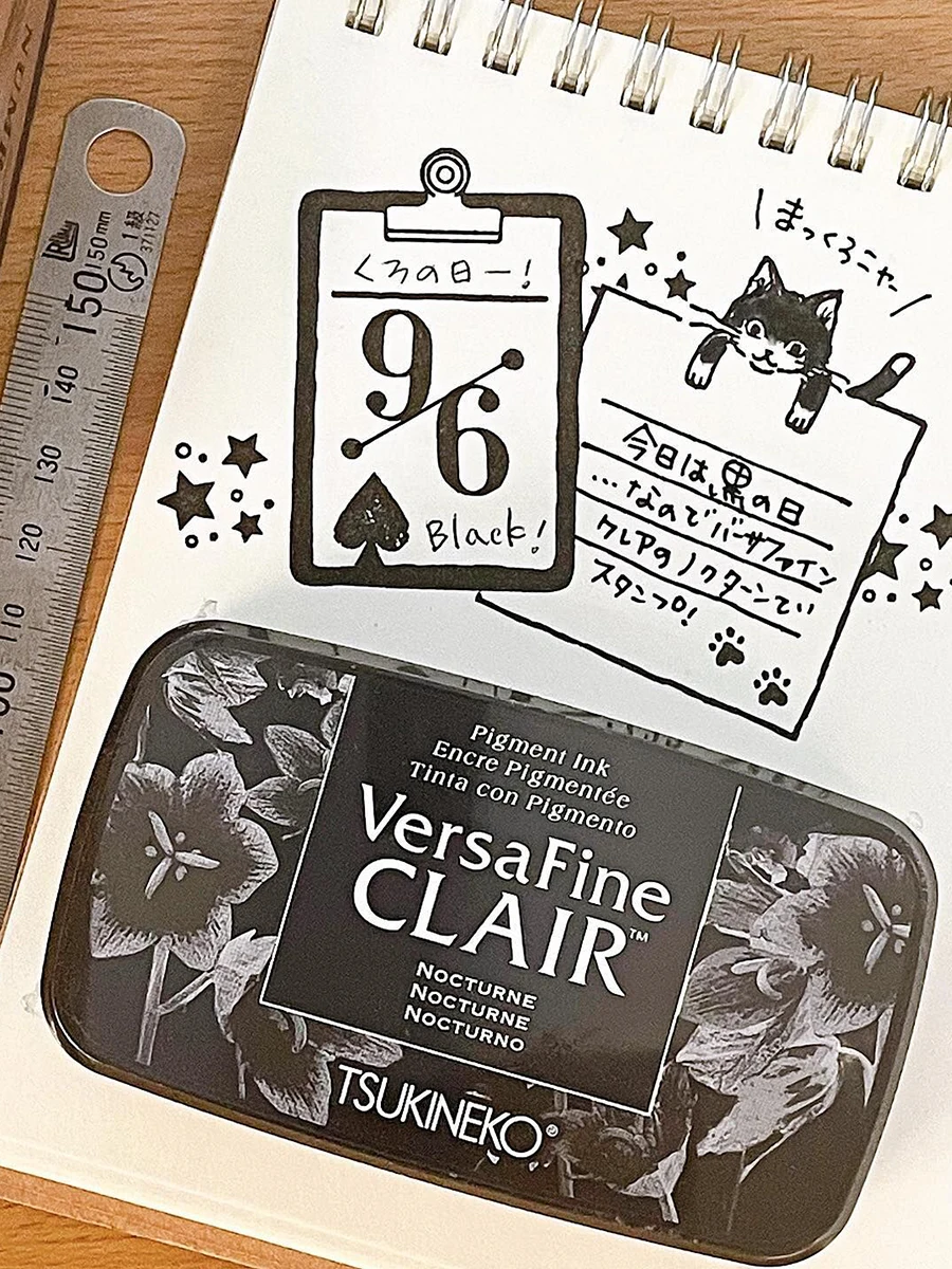 24 Color Ink Pads Set Japan Tsukineko Versa Fine Clair Stamp Pad