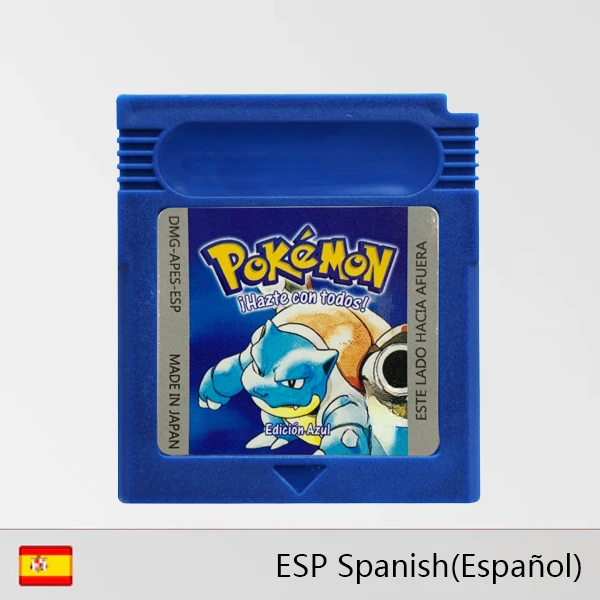 thumbnail image 1 of GBC Series Game Cartridge 16-Bit Video Game Console Card Red Yellow Blue Green Crystal Golden Silver Spanish Language, 1 of 5