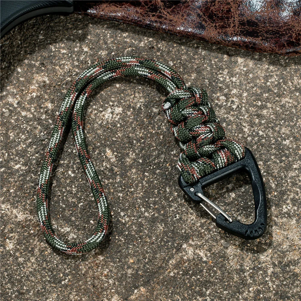 Set 3 Portachiavi Tattici Con Moschettone E Cinghia In Nylon - Per Cintura, Zaino, Escursioni E Campeggio