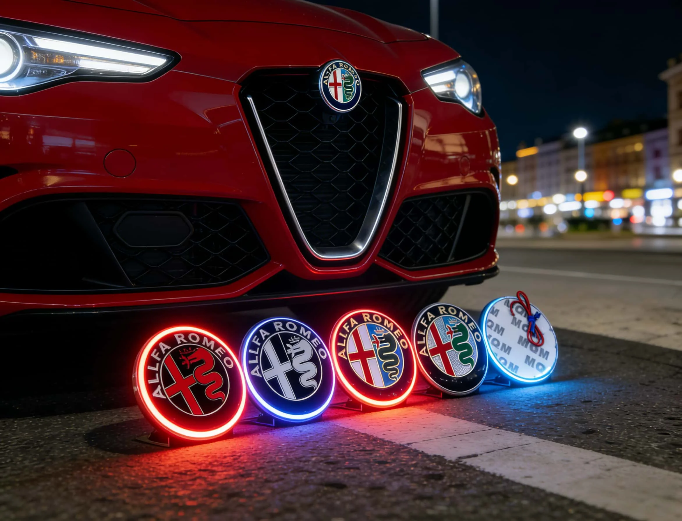 LED Emblem Light Badge - Illuminated Decorative Car Logo Sticker