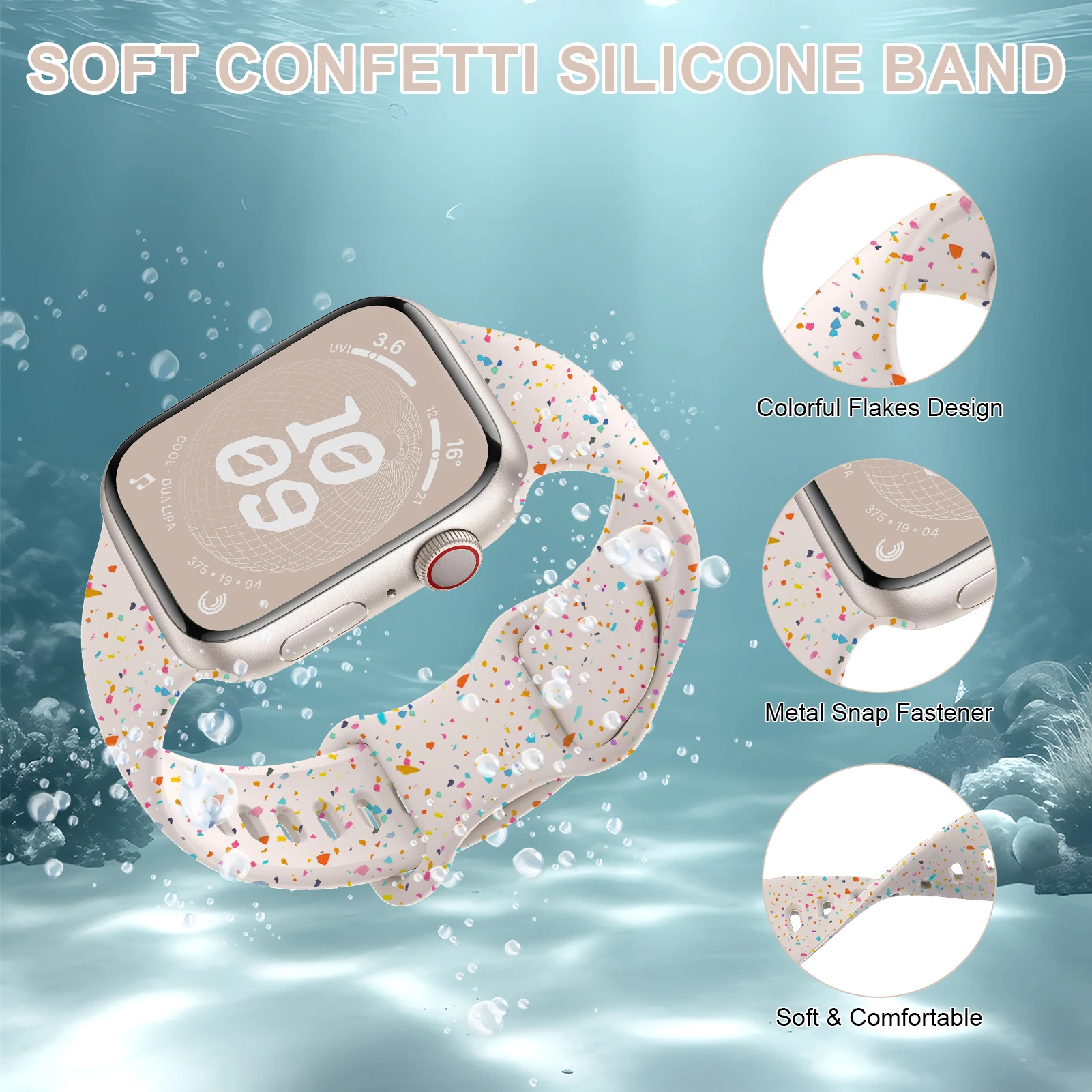 Enhanced Sport Silicone Loop Band - Soft and Durable Strap