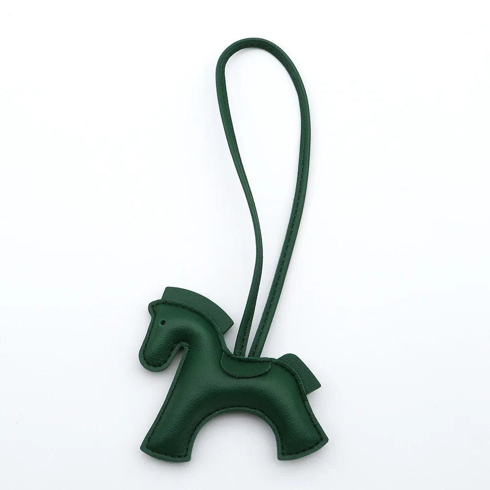Premium Multicolored Pony Leather Keychain and Bag Charm Gift