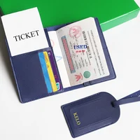 Custom Name Travel Passport Cover Set Personalized Letters Gift Luggage Tag Card Holder Passport Case Holder Travel Essentials - Image 4