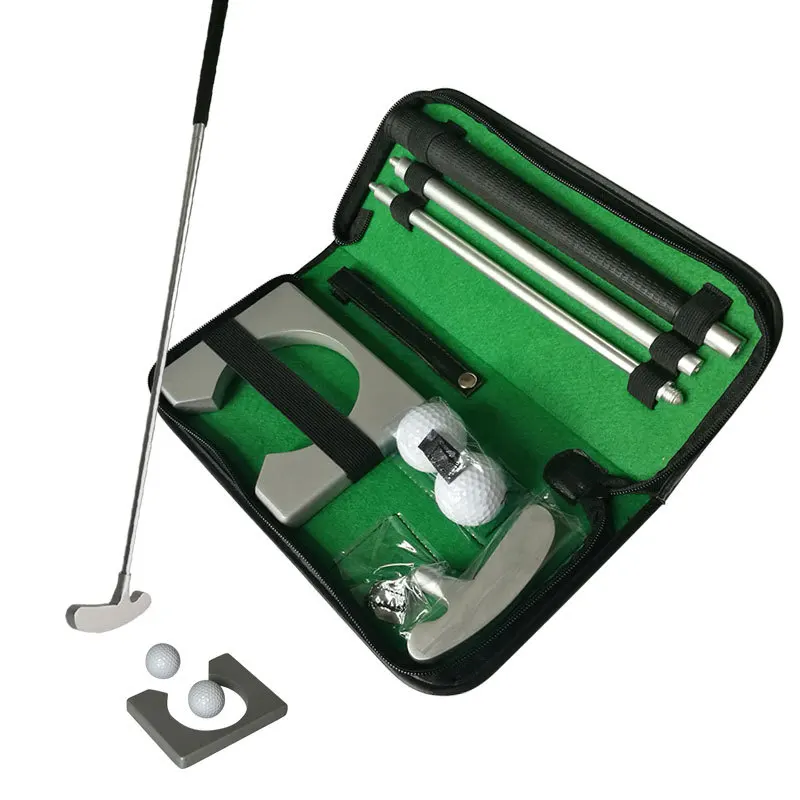 

Golf Swing Practice Set Mini Golf Training Aid Tool Detachable Putt Portable Trainer Kit Golf Equipment for Birthday Present