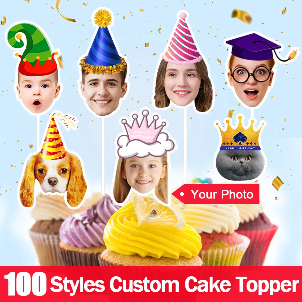 Custom Birthday Cake Topper Custom Cake Topper Cake Topper Cupcake