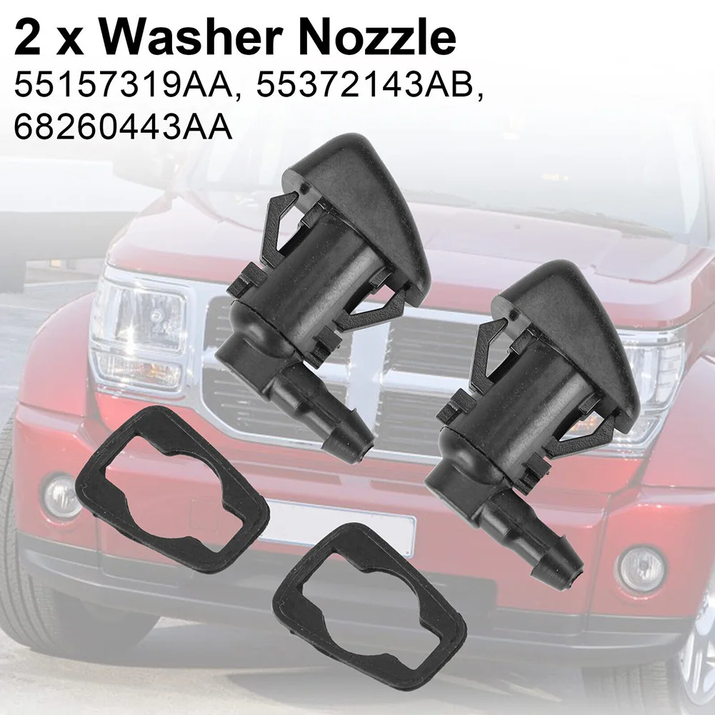 

1 Pair Windshield Washer Nozzle Set 2011-2017 For Jeep For Grand For Cherokee 68260443AA Washer Nozzle Replacement Parts