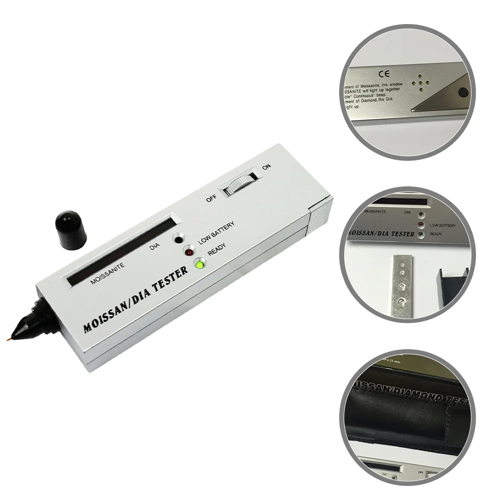 of Diamond Tester with Magnifying Glass Diamond Tester Practical Diamond Tester Pen r for Diamond Test Coin Adults