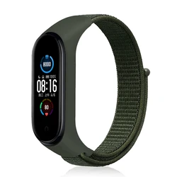 Durable Nylon Strap for Smart Watch - Sport Loop Wristband Accessory (Army khaki)