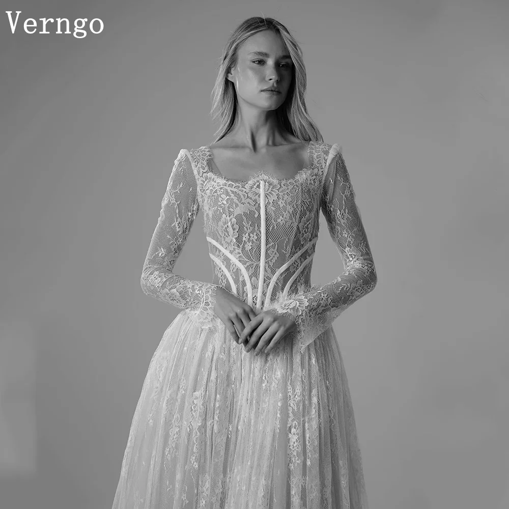blue dress for baby girl Lace Chiffon Boho A Line Wedding Dress with Hippie Lace, Picture Color / 12