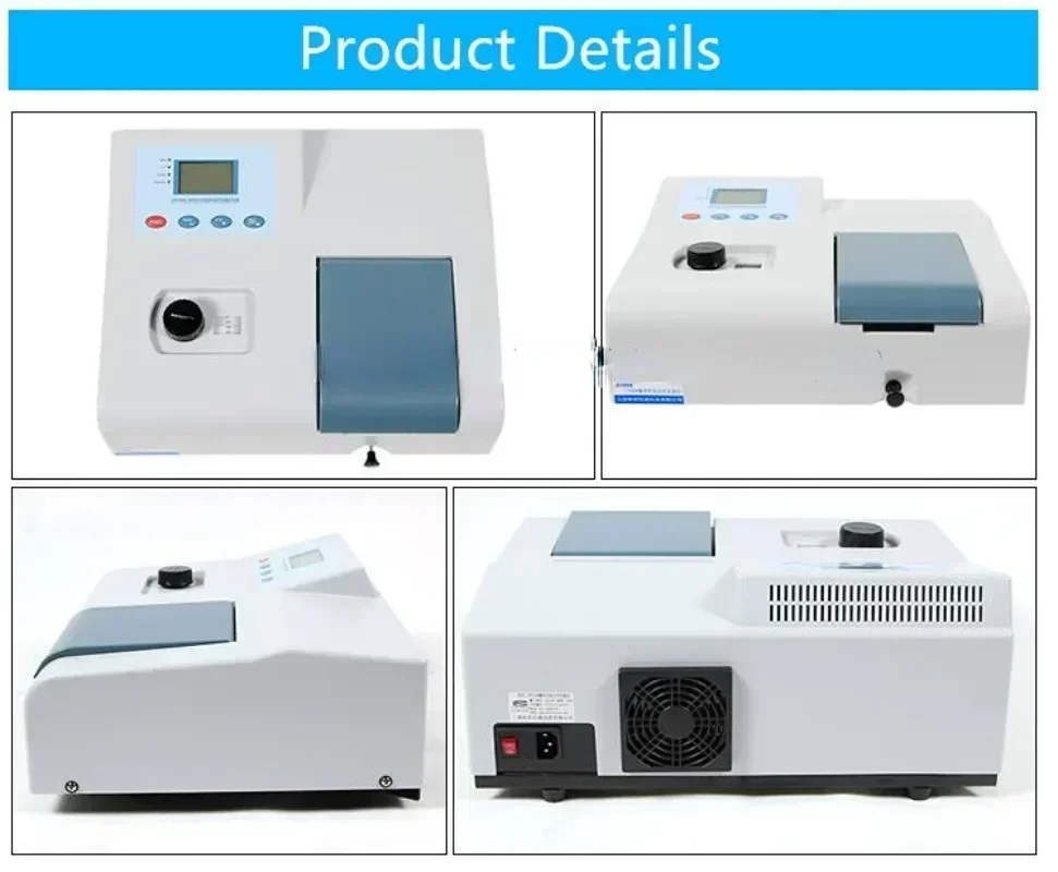 Easy-to-use UV-Vis Spectrophotometer for Basic Transmission Measurement Spectrophotometer 721N 722N 752N with CE Certificate