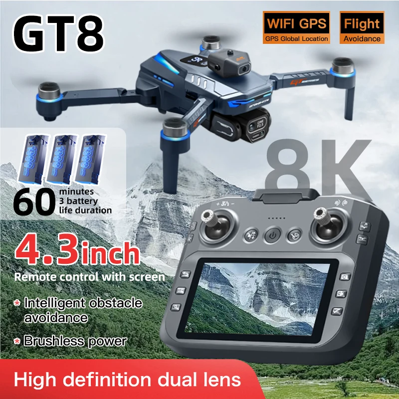 Drone professionnel A1R 3S noir 3B dans son étui de transport avec accessoires.