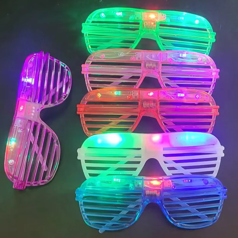 4 Pack Led Glasses,4 Colors Halloween Light Up Glasses Led Party Sunglasses  Kids Halloween Glow In Dark Party Supplies Favors Neon Carnival Party Glow