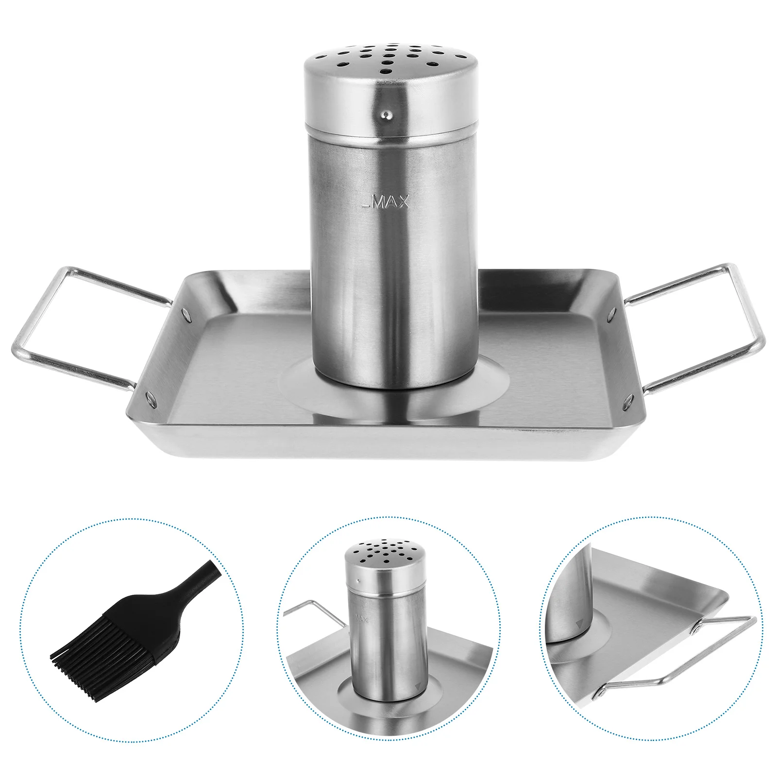 

Outdoor Grills Beer Can Chicken Rack Roaster Barbecue Holder Detachable Stand Steel Beer-can