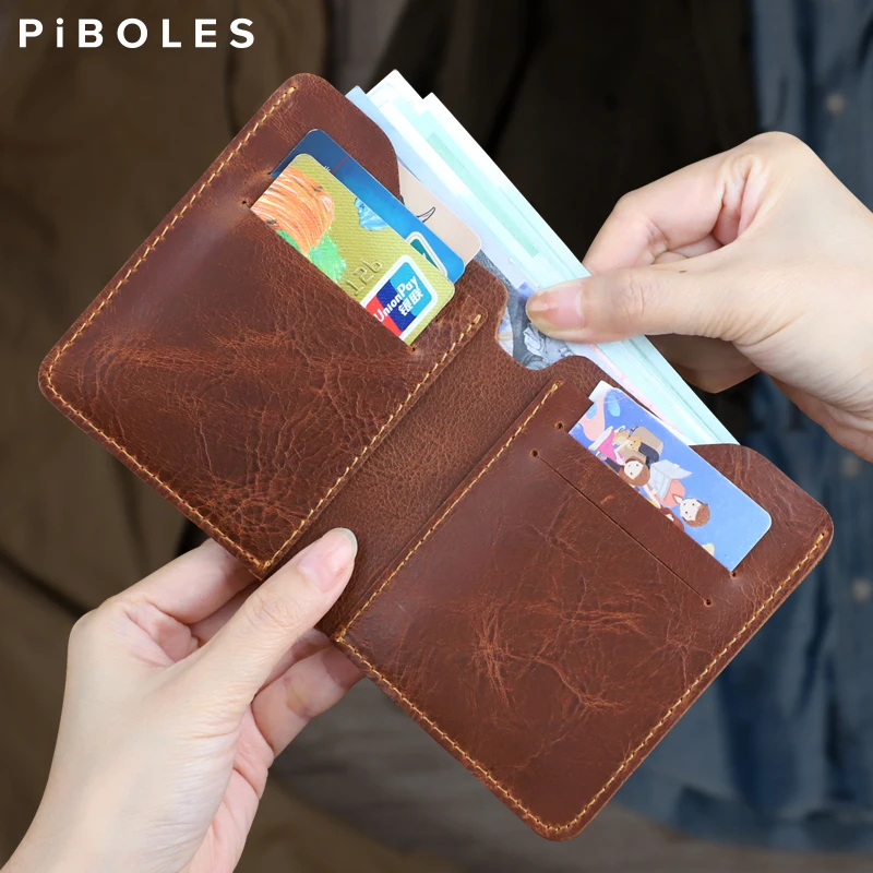 Fashion Card Wallet For Men Women Genuine Leather Business Card Holder Slim Multi-card Credit Card Holder Money Pocket Clip