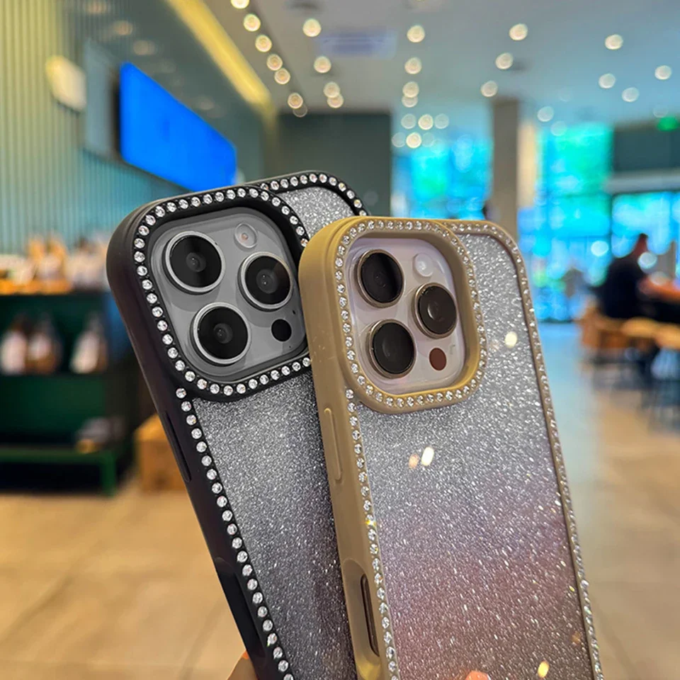 Luxe Bling Glitter Shockproof Transparent Phone Case