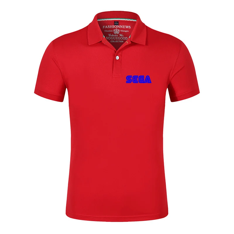 Sega 2023 Summer Trend Leisure POLO T-shirt Men's high-quality business lapel short-sleeved shirt