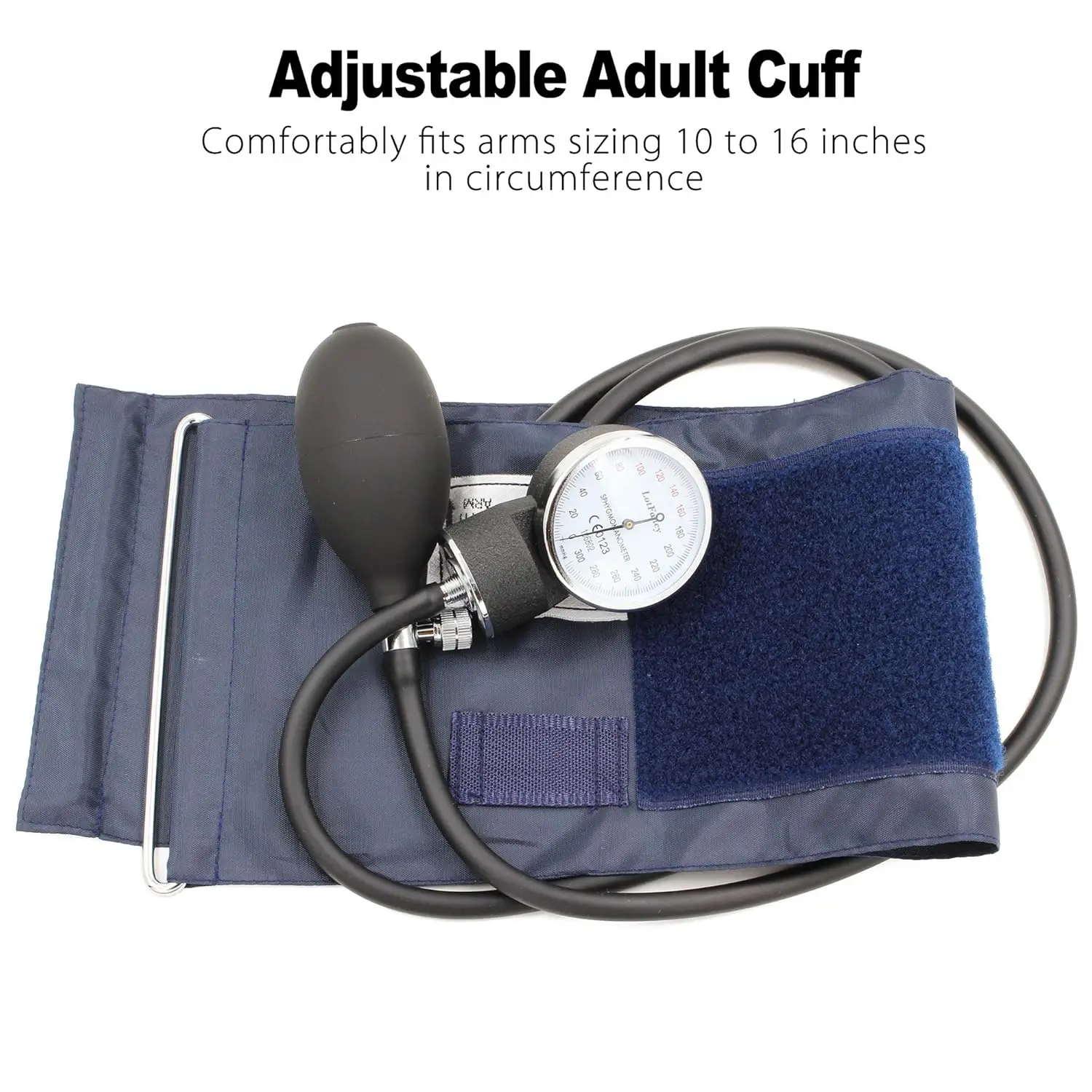 Aneroid Blood Pressure Monitor BP Upper Arm Sphygmomanometer Manual Blood Pressure Stethoscope With Zipper Bag For Adult