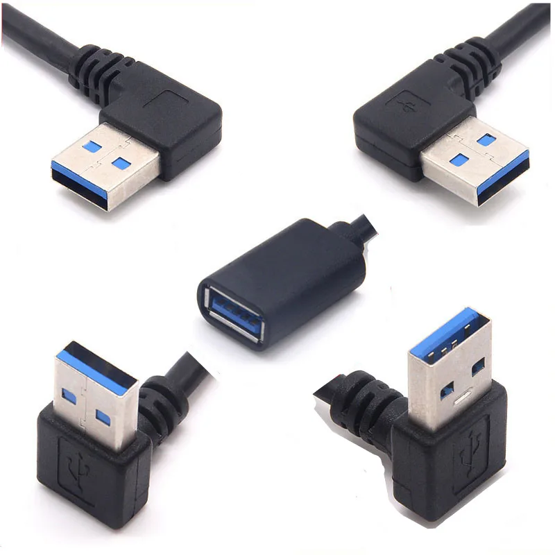 

USB3.0 Up & Down & Left & Right 90 degree Extension cord Male to Female USB3.0 Cable computer laptop connect network card U disk