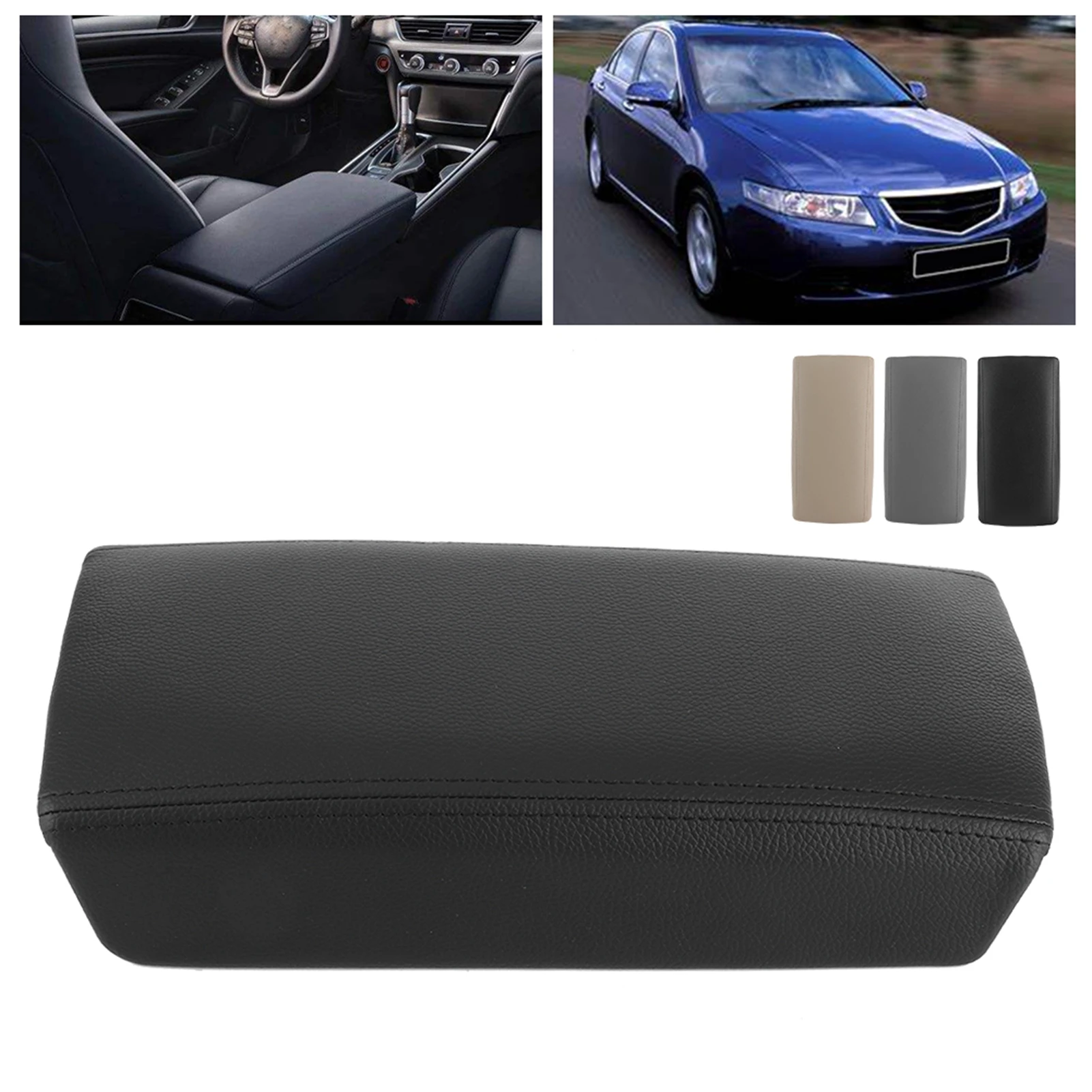 Premium Leather Center Console Armrest Lid - Central Box Cover