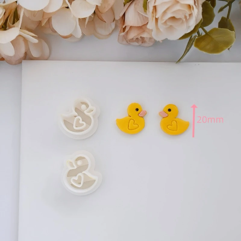 Cute Fruit/animal Shape Polymer Clay Cutter Mini Love Toast/avocado Polymer Clay Mold DIY Earring Jewelry Cutting Tool