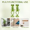 13cm Frog Shaped Reusable Cable Wire Tie Cute Decorative Twist Bendable Garden Plant Support Adjustable Flexible Clip for Stem 6