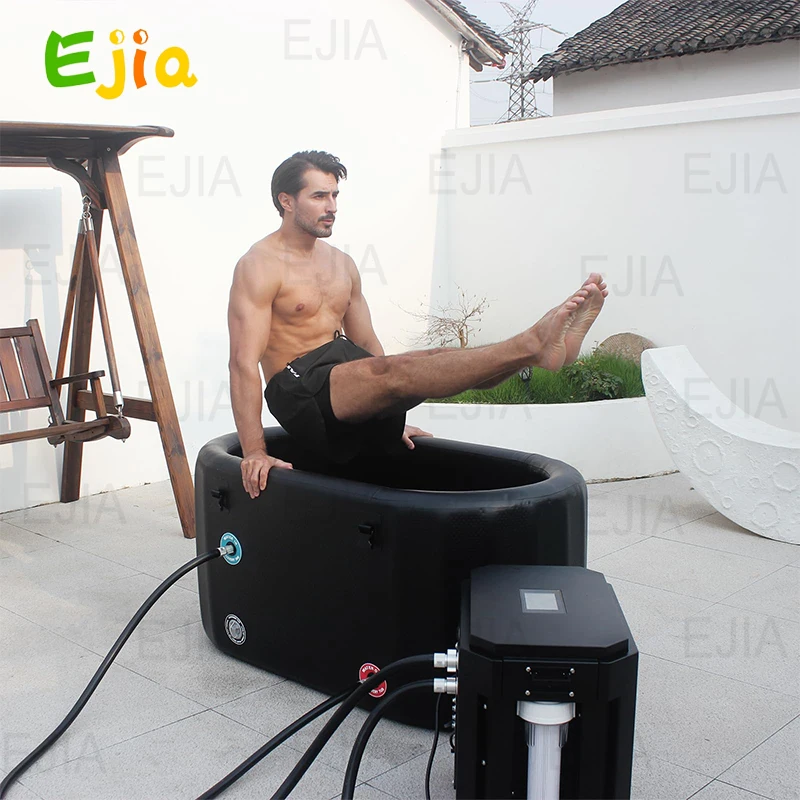 132cm Cold Plunge Tub Athletes-Inflatable Ice Bath Tub For Recovery And Cold Water Therapy, 340L Ice Tubs For Cold Plunge 6