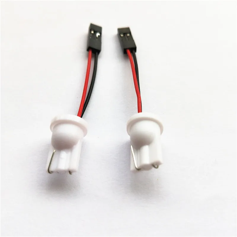 

Rockeybright 2pcs t10 adapter for car led light led panel stop lamp bulb connector t10 socket adapter