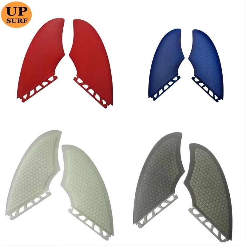 Single Tabs Keel fin Blue/Black/Red/White Color surf fins Surfboard  Fins Fiberglass TWIN fins set Sell In Surfing 2 fins