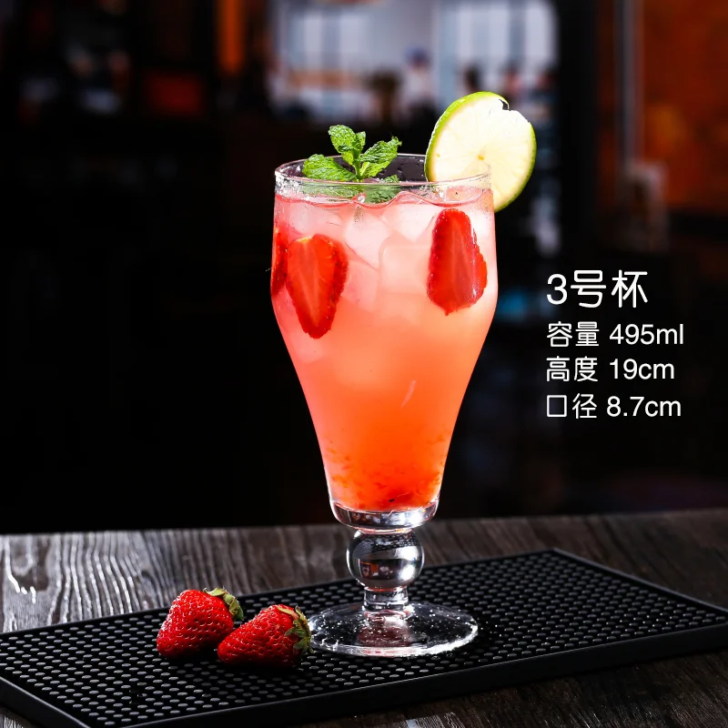 Transparent Juice Glass Cold Drink Milk Tea Cup Home Restaurant