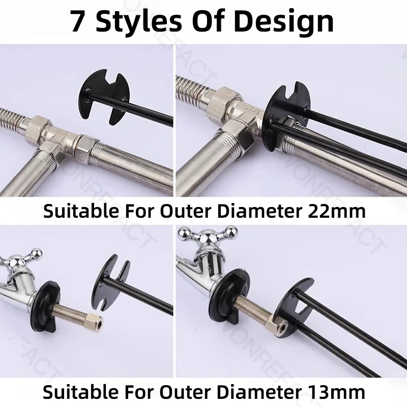 Faucet 6 in 1 Wrench Multi-Removal Tool Portable Multiple Models and Sizes Quick Installation Easy Removal Parts Accessories