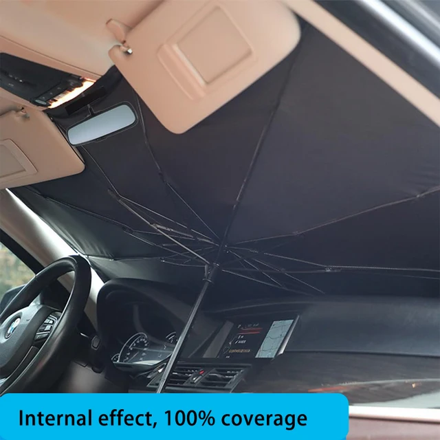Car Sunshade Umbrella Protector Parasol Cartoon Eyes Summer Front Window Sun Cooling Interior Windshield Protection Auto Shading 4