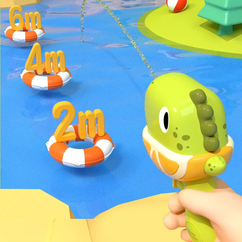 Summer Cartoon Cute Toy Water Gun Yellow Duck Dinosaur Dolphin Outdoor Water Battle Beach Swimming Pool Toys A Gift for Children