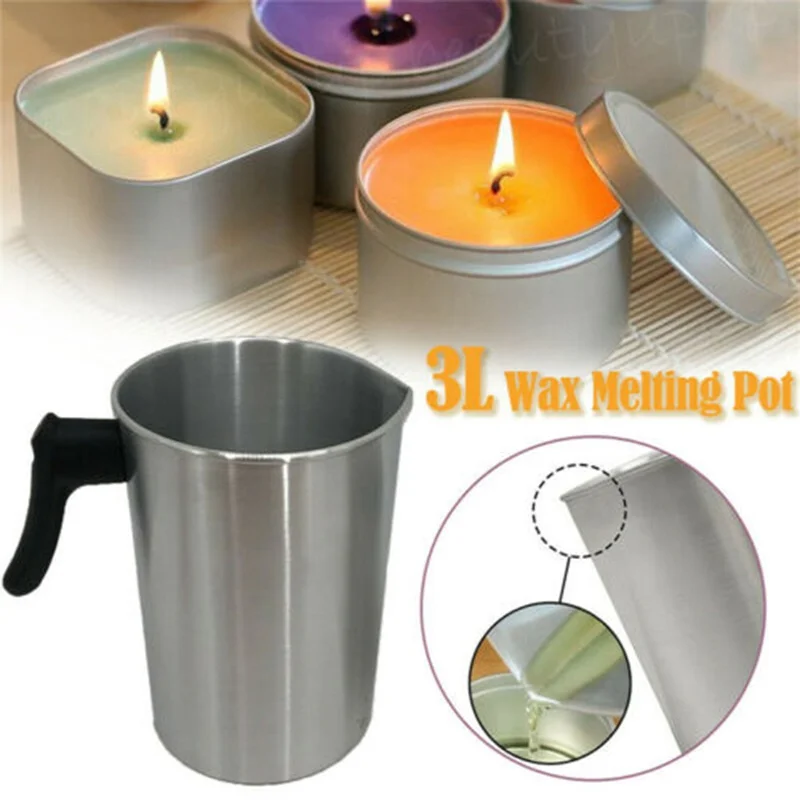 Fabrication de Bougies Pot Verseur Acier Inoxydable Cire Fondante Tasse