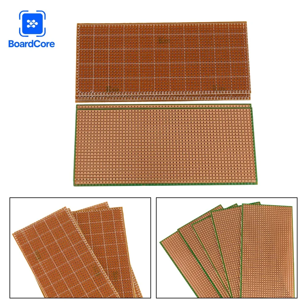 5-20PCS 6.5x14.5cm 단면 범용 인쇄 회로 PCB 프로토보드 회로 실험용 DIY 전자 브레드보드