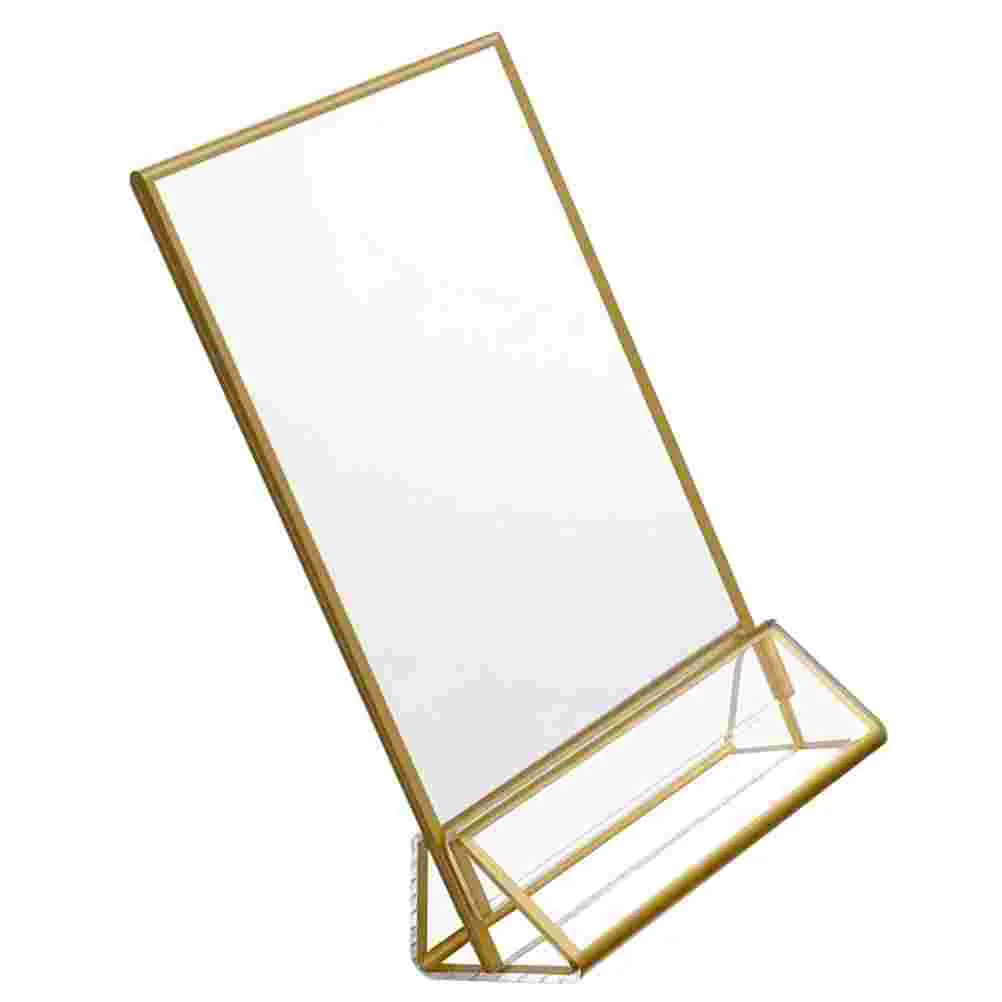 

Detachable Desk Card Display Shelves Desktop Stand Acrylic Tabletop Note Holder