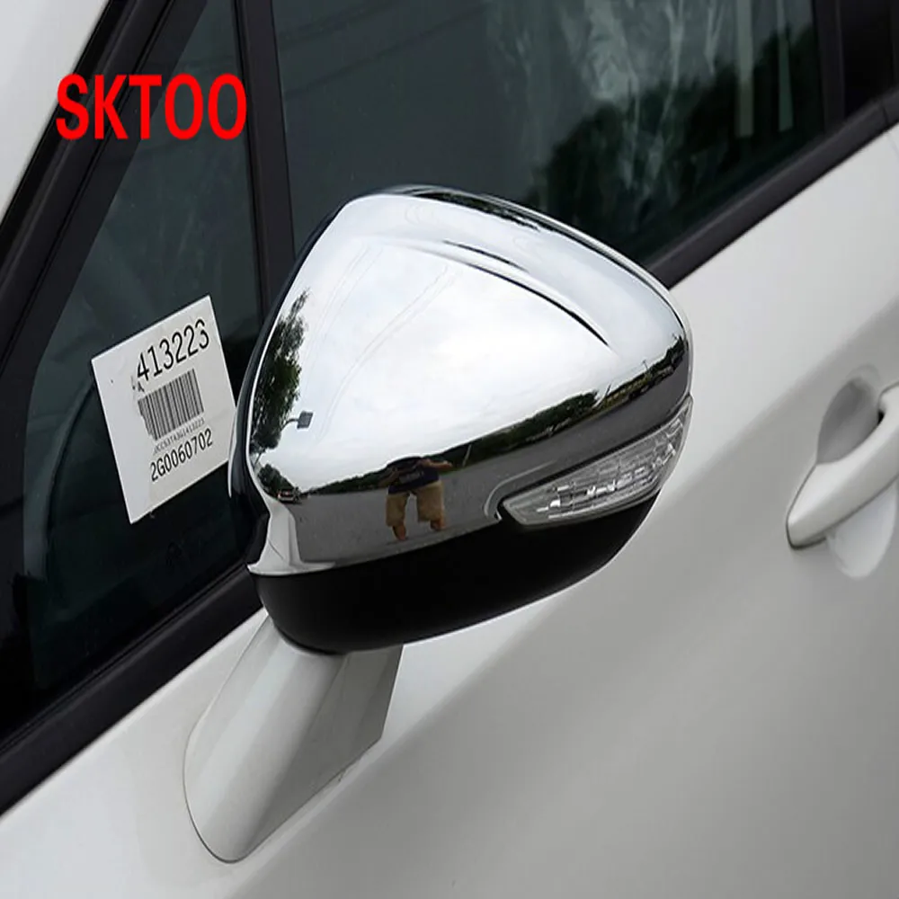

2 шт./комплект, хромированные колпачки заднего вида для Peugeot 308 408 508